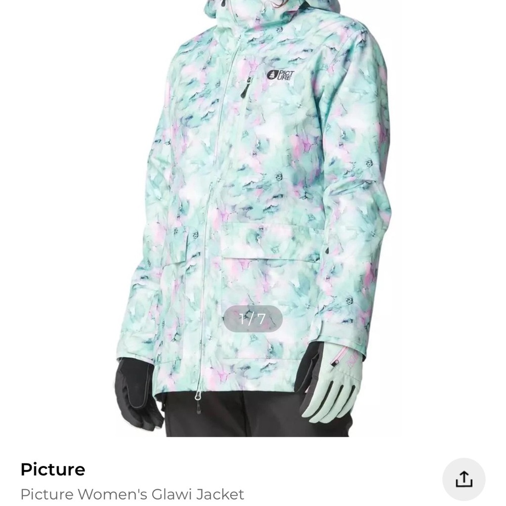 PICTURE Glawi Women’s Ski Jacket in Mint Floral